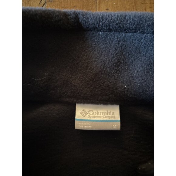 Columbia Black Fleece Vest Size Medium Ladies Zip Pockets - Picture 4 of 6